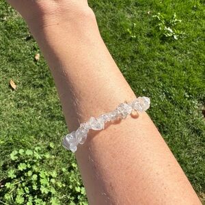 Clear Quartz Beaded Bracelet